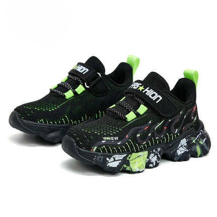 2025 Hot Selling Autumn Breathable Mesh Childrens Sports Shoes Rebound Comfortable Running Shoes Campus Versatile Casual Shoes