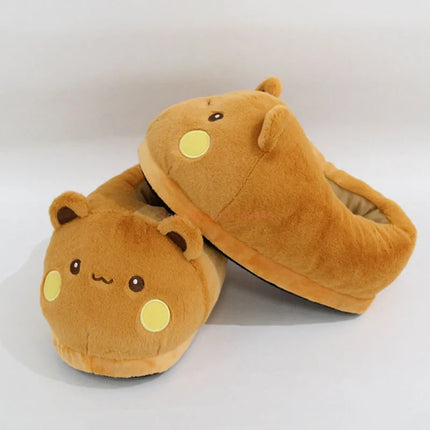 New Panda Bubu And Yier Plush Slippers Cartoon Panda Indoor Couple'S Warm Cotton Slippers Autumn And Winter Gift