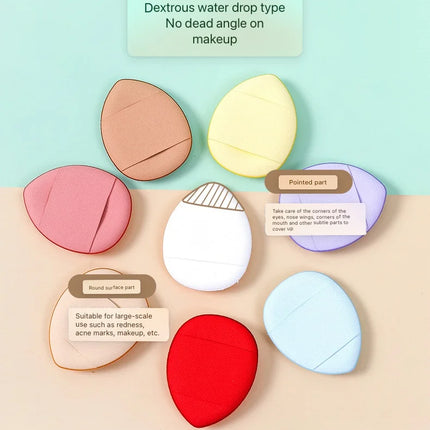 Mini Thumb Tip Foundation Puff Dry Wet Use Concealer Makeup Sponge Setting Powder Portable Cosmetic Puff for Facial Care