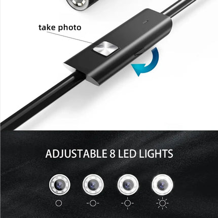 HD1920P Endoscope Inspection  Camera Type-C Mini Inspection Camera IP67  Car Sewer Pipeline Borescope for Android IOS iphone
