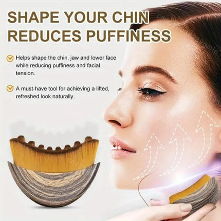 Lymphatic Contour Face Brush Lymphatic Drainage Reduce Puffiness Relief Fatigue Facial Massager Face Chin Skin Sculpting Tool