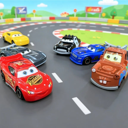 Instock 6pcs/Set Pixar Car 3 Lightning M/C/Queen Jackson Storm Mack Truck 1:55 Diecast Metal Car Model Toy Boy Christmas Gift