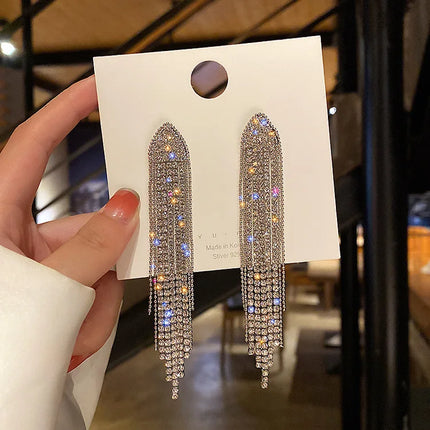 New Fashion Trend Unique Design Elegant Delicate Zircon Butterfly Tassel Earrings For Women Jewelry Wedding Party Premium Gifts