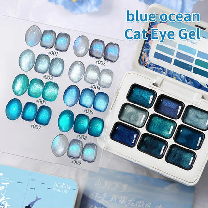 9 Colors Patting Glue Smudge Canned High Saturation Popular Semi-Solid Nail Polish Glue Nail Salon Special