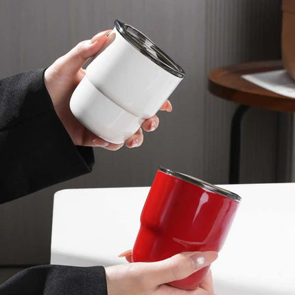 304 Stainless Steel Vacuum Tumbler, Portable Travel Mug for Hot & Cold Beverages - 255ml Travel, Coffee, Party Cup in 16 Colors