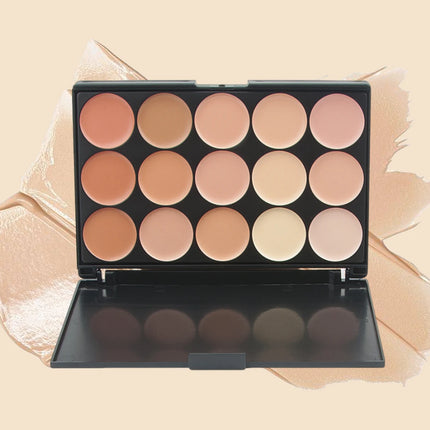 Multifunction Concealer Palette Cream Texture Covers Acne Marks Dark Circles 15 Colors Face Makeup Waterproof Make up Cosmetics