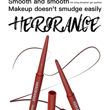 Matte Brighten Lying silkworm Eyeliner Gel Pen Waterproof Quick Drying Pink Brown Ultra fine Eye Shadow Pen Not-Smudge Makeup