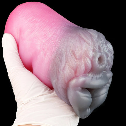 YOCY Animal Wolf Male Masturbator Sexy Breast Silicone Penis Stroker Pocket Pussy Lifelike Vagina Onahole Sex Toys For Adult Men