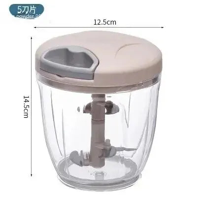 Home Kitchen Manual Ginger Grinder Garlic Mud Splasher Multifunctional Vegetable Cutter Handheld Meat Grinder Modern Minimalist