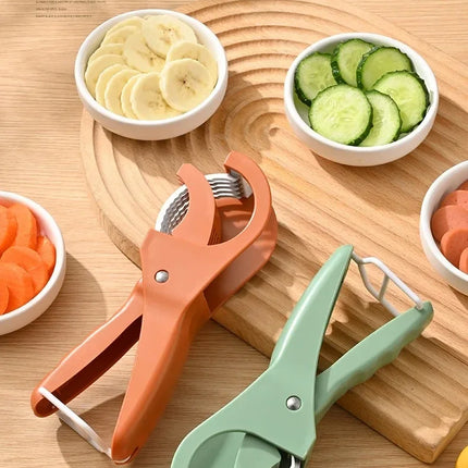 Kitchen Stainless Steel Vegetable and Fruit Slicer Multi functional Vegetable Salad Fruit Slicer Portable Kitchen Tool Scallion