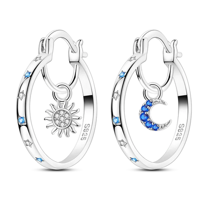 925 Sterling Silver Earrings Women 2025 Jewelry Hoop Ear Studs Sparkling Pave Earring Wedding Gift For Anniversary