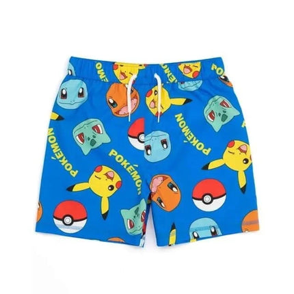 2026 Anime Pikachu Summer Swimming Shorts Suitable for Adults and Children Beach Vacation Shorts Adult Shorts Sleep Shorts