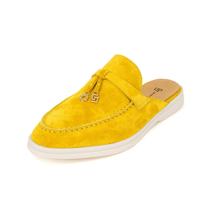 2024New women's anti slip casual loafers, fashionable cashmere flat shoes, spring and autumn men's sports driving casual shoes
