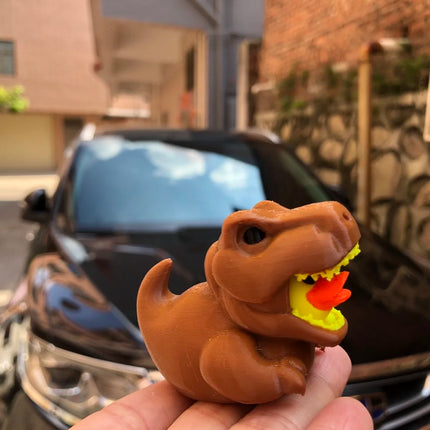 3D Printed Dinosaur Duck Statues, Dinosaur Shaped Duck Statues, Creative Gothic Fun Decorations, Desktop Duck Plastic Ornaments