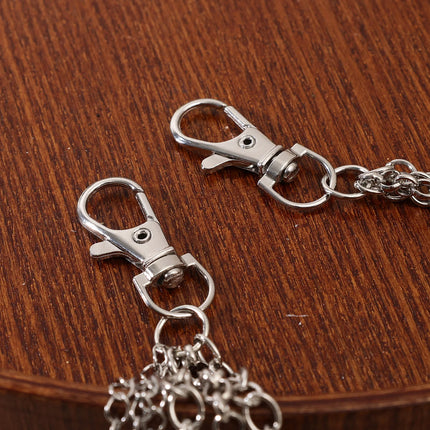 Fashion Punk Multilayer Metal Star Pendant Pant Chain Hip Hop Waist Keychain Jeans Chain Women Trendy Jewelry Accessories Gifts