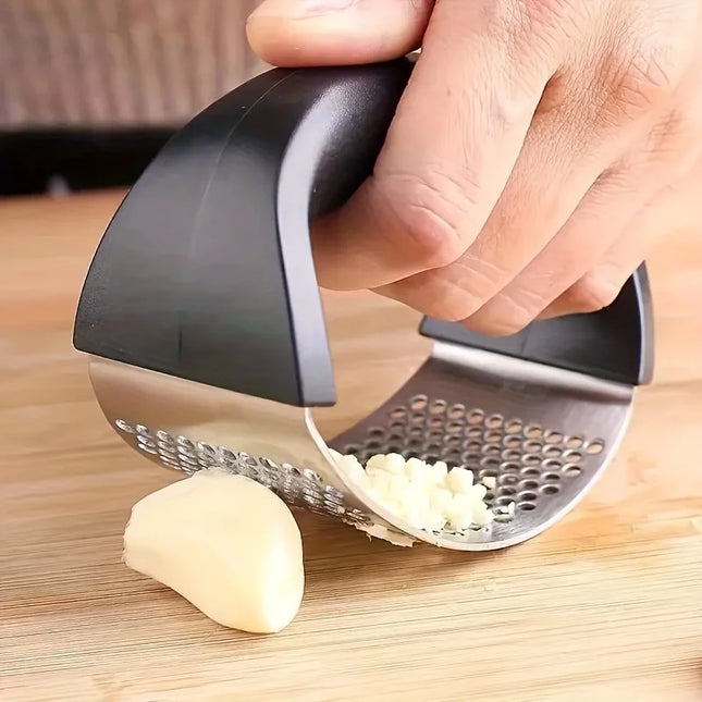 Stainless Steel Garlic Press Kitchen Rocker Metal Garlic Mincer Fruit Vegetable Tools Kitchen Accessories Gadget