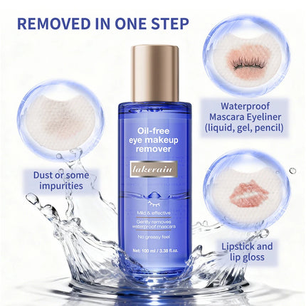 Gentle Makeup Remover Waterproof Formula Effectively Cleans Mascara Eyeliner Pigmented Eyeshadow And Brow Pomade