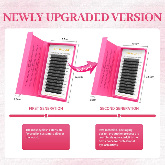 XIUSUZAKI W Shaped Lashes Bloom 2D 3D 4D 5D 6D 7D 8D Automatic Flowering Premade Fans Eyelash Extensions YY Individual Lashes