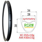 30mm deep-34mm Wide / XC Weight Rim / China Mainland|32 Holes|UD Matte