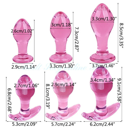 Large Crystal Butt Plug Vagina Ball Big Pyrex Glass Anal Dildo Bead Adult Sex Toys for Women Men Gay Masturbator