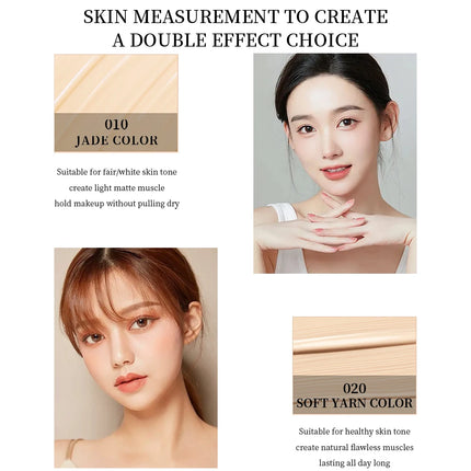 MACKANDY Serum Liquid Foundation Long-lasting Makeup, Full Coverage with Matte Finish, Radiant Formula for All Skin Types Vegan