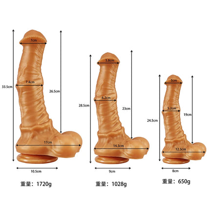 Dildo Horse Dick Anal Plug in Four Colors Noctilucent Butt Sex Toys Prostate G-spot Massager Anal Penetration Men Masturbator 18