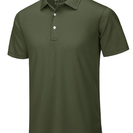 TACVASEN Summer Casual T-shirts Mens Short Sleeve Polo Shirts Button Down Work Shirts Quick Dry Tee Sports Fishing Golf Pullover