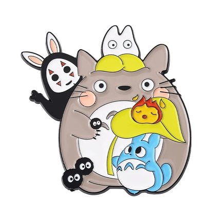 Miyazaki Hayao Ghibli Enamel Pin Cute Totoro Lapel Pins for Backpacks Clothes Badges Cute Brooch Jewelry Gifts for Friends