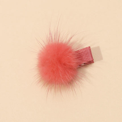 Popular Fashion Baby Girls Hair Clips Solid Plush Hairpins for Children Seamless Hair Grips for Kids Baby Hair Accessories