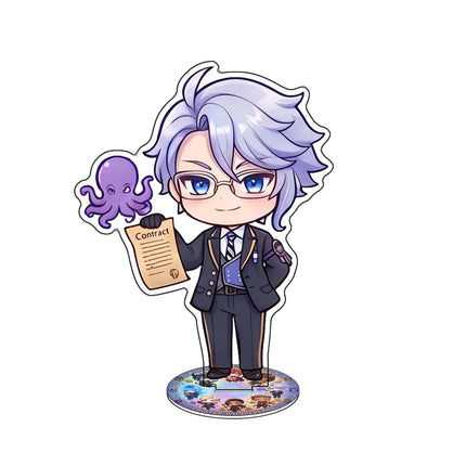 Anime Twisted Wonderland New style Cute Cartoon Malleus Draconia 10CM Acrylic Stand Keychain Cosplay Desk Decor Collect Gifts