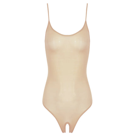 Womens Sexy Bodycon Bodysuit Exotic Teddies Adjustable Strap See Through Lingerie Tights Stretchy High Cut One Piece Swimsuit
