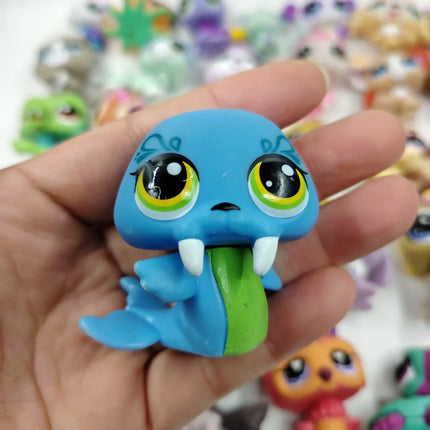 Original LPS Pet Toys Cute Animal Can Shake Head Kitten Collection Toys for Girls Christmas Birthday Gift