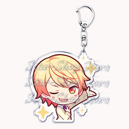 VIRTUAL SINGER Wonderlands Showtime Keychains Keyrings for Accessories Touya Emu Rui Akito Tsukasa Key Chain Jewelry Fans Gifts
