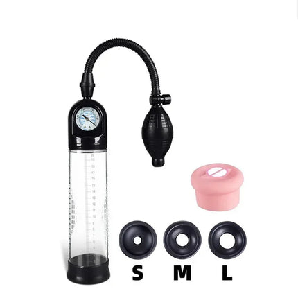 Manual Penis Pump Sex Toys for Men Penis Enlargement Vacuum Pump for Enhancement Male Masturbator Adult Penis Extender Too