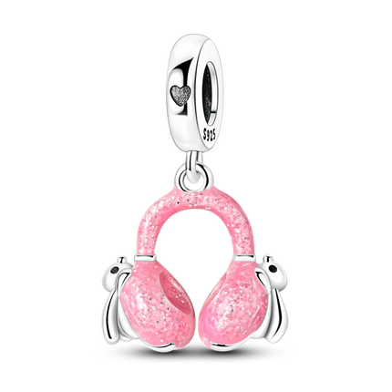 2026 Romantic Pink Color Charms Bead 925 Sterling Silver CZ Zircon Love Heart Pendants Fit Original Bracelet DIY Jewelry Gift