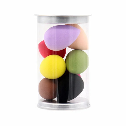 8 Pcs Mini Makeup Sponges with Storage Box - Ideal for Foundation, Cream Concealer Blending in Daily Makeup Routine