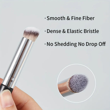 Under Eye Concealer Brush Kabuki Nose Contour Brush  Dense Bristles Full Coverage Cosmetic Pro Small Makeup Foundation Brush