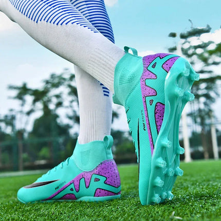Original Men Football Field Boots Professional Society Indoor Boys Soccer Shoes Match Training Resistant Kids Football Shoes