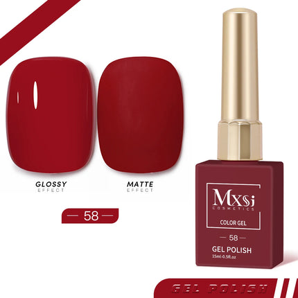 Mxsi Nails Polish 60 Colors Semi Permanent Nail Polish 15ml UV Lamp Nail Polish Hybrid Nail Art Salon Varnish Not Set