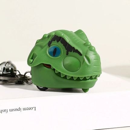 Funny Cute Cartoon Mouth Tooth Alligator Hand Keyring Children's Toy Biting Crocodile Game Keychain Women Men Gift Bag Pendant