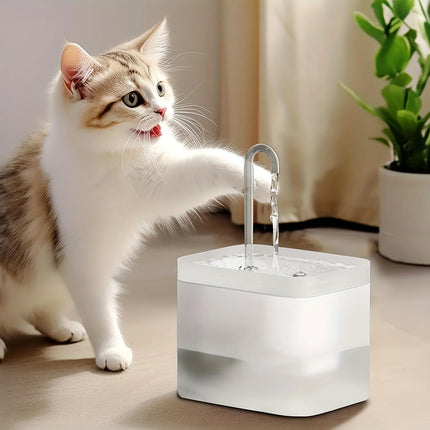 1.5L Cat Water Dispenser Automatic Circulating Flow Water Dispenser Live Water Drinking Fountain Cat and Dog Water Bowl Feeding Bowl