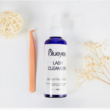 Blueyes 100ml Eyelash Cleanser Primer Grafting False Eyelashes Extension Spray Lash Cleaning Non-irritating Liquid Makeup Tools
