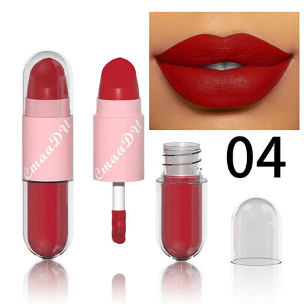 Halloween Lip Gloss Set, 3-Piece Non-Stick Shiny Lipstick, Glittery Purple and Black Lip Colors, Long-Lasting, Non-Transfer