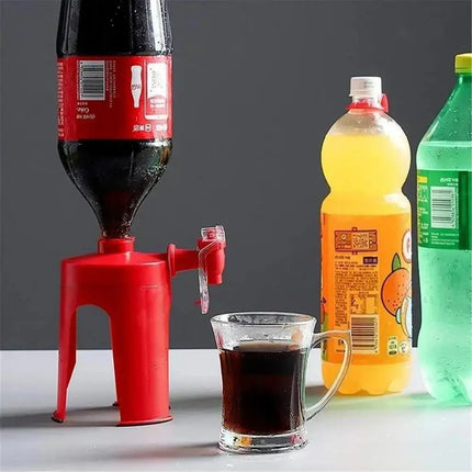 Creative Hand Pressure Type Coke Bottle Inverted Drinker Carbonated Beverage Inverted Home Beverage Machine Coke Machine