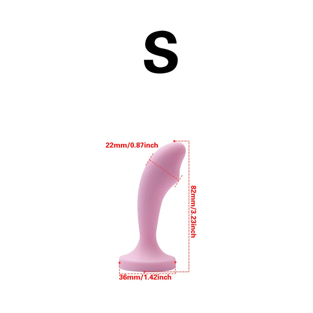 Silicone Anal Plug Gem Base Butt Plug Anal Masturbation Stimulator Anal Massage Dilatancy Toys G-point Massage Adult Sex Toys
