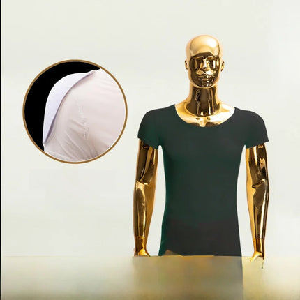 New Invisible Men's T-Shirt with Fake Muscles Short Sleeve Slim Fit Bodybuilding Costume Youthful Popular Nylon Spandex Blend