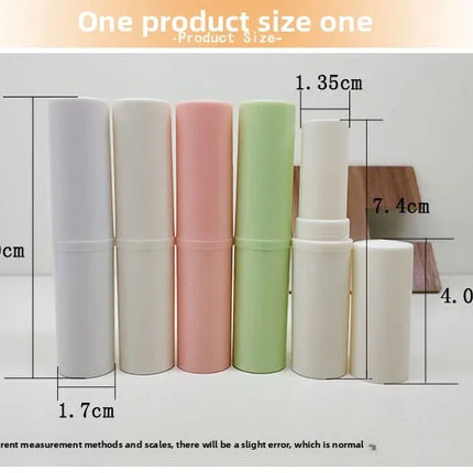 500PCS Empty lipstick tube in four colors, leak-proof twist-up lipstick container, reusable cosmetic tube for DIY solid perfume