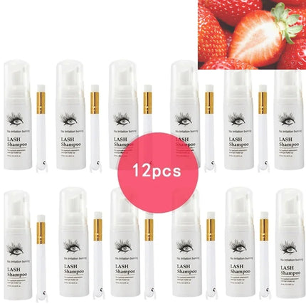 10Set 60 ml EyeLashes Shampoo Extensions Foam Kit EyeLashes Cleaning for Grafting Planting Makeup Remover Tools Dropshipping