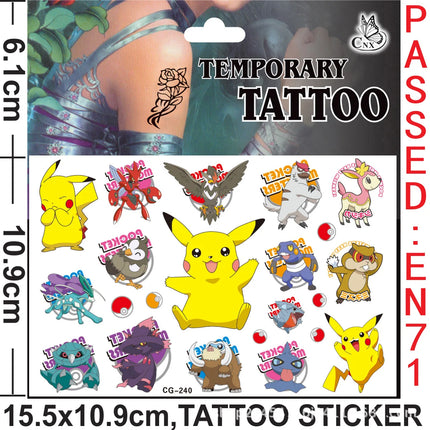 Pokemon Animation Figures Pokemon Birthday Gift Kit Pikachu Keychain Stamps Gift Bag Photo Props Gifts for Guests Birthday Gifts