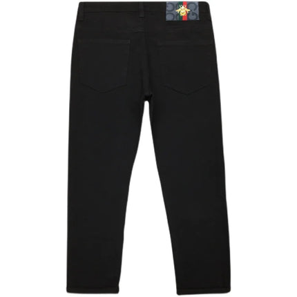 High-End Pure Black Straight Jeans Men's Spring and Autumn Fashion All-Matching Business Classic Stretch Casual Trousers